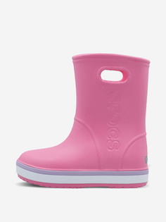 Сапоги для девочек Crocs Crocband Rain, Розовый