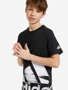 Футболка для мальчиков adidas Logo, Черный