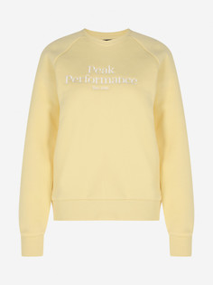 Свитшот женский Peak Performance Original, Желтый