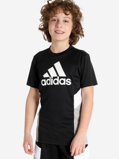 Футболка для мальчиков adidas D2M Big Logo, Черный