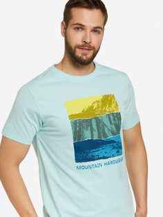 Футболка мужская Mountain Hardwear Topography Short Sleeve, Голубой