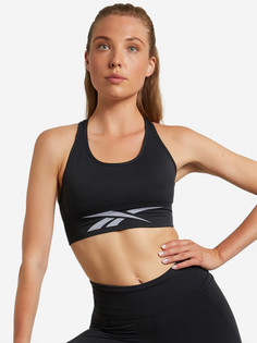 Спортивный топ бра Reebok Workout Ready Seamless Sports, Черный