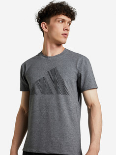 Футболка мужская adidas Three-Bar, Серый