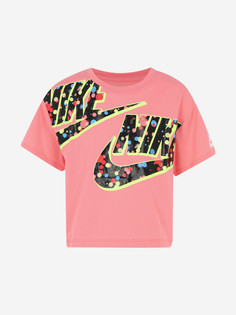 Футболка для девочек Nike Futura Bokeh, Розовый