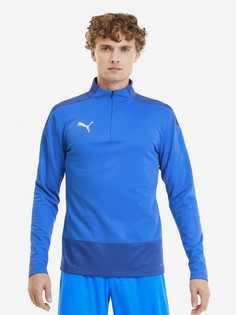 Толстовка футбольный мужской PUMA Teamgoal, Голубой