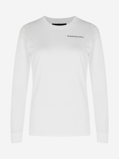 Лонгслив женский Peak Performance Original Backprint, Белый