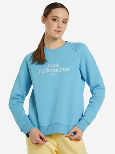 Свитшот женский Peak Performance Original Crew, Синий