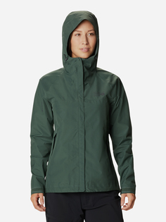 Куртка мембранная женская Mountain Hardwear Exposure/2 Gore Tex Paclite Jacket, Зеленый, размер 44