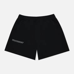 Женские шорты PANGAIA Organic Cotton Pique With C-Fiber, цвет чёрный