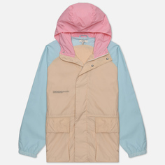 Мужская куртка ветровка PANGAIA Recycled Nylon Color Block, цвет бежевый