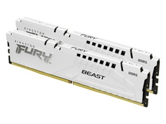 Модуль памяти Kingston Fury Beast White DDR5 DIMM 5600Mhz PC-44800 CL40 - 32Gb Kit (2x16) KF556C40BWK2-32