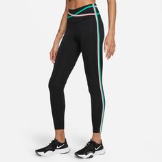 Женские леггинсы Dri-FIT One Mid-Rise 7/8 Taped Leggings Nike