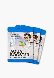 Маски для лица 3 шт. Professor SkinGood гидрогелевые, Aqua booster hydrogel mask, с гиалуроновой кислотой, пептидами и коллагеном