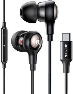 Наушники UGREEN EP103 30638_ In-Ear Earphones with Type-C, черный