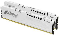 Модуль памяти DDR5 32GB (2*16GB) Kingston FURY KF560C40BWK2-32 Beast White XMP PC5-48000 6000MHz CL40 1RX8 1.35V 16Gbit retail