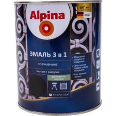 Алкидно-уретановая эмаль по ржавчине ALPINA