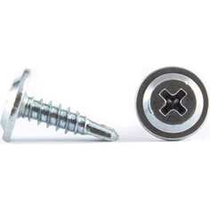 Сверлоконечный оцинкованный саморез с прессшайбой по металлу ЦКИ