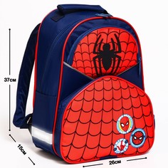 Рюкзак школьный эргонм.спинка а 37*26*17 человек-паук красно-синий Marvel