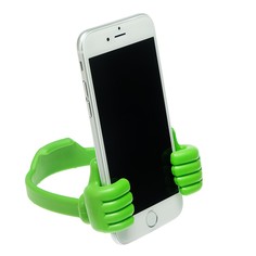 Подставка для телефона luazon, в форме рук, регулируемая ширина, зелёная