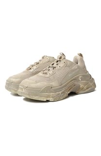 Комбинированные кроссовки Triple S Balenciaga