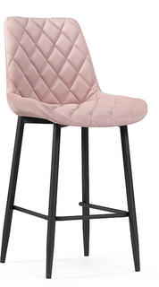Барный стул Баодин К Б/К розовый / черный Bravo