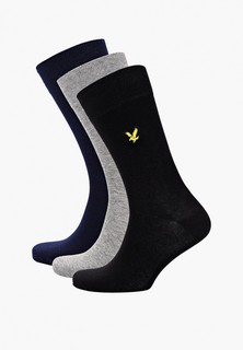 Носки 3 пары Lyle & Scott ANGUS 3 Pack Basic Socks With Eagle Embroidery