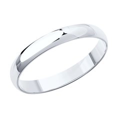 Обручальное кольцо SOKOLOV из белого золота, 3 мм