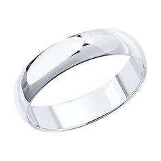 Обручальное кольцо SOKOLOV из белого золота, 4 мм