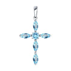 Подвеска SOKOLOV из серебра с топазами