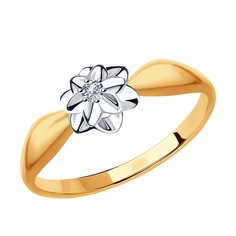 Кольцо SOKOLOV из комбинированного золота с бриллиантом