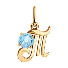 Подвеска SOKOLOV из золота с топазом