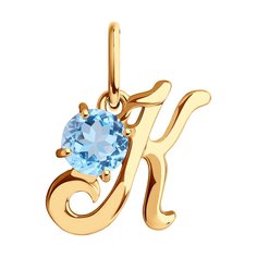 Подвеска SOKOLOV из золота с топазом