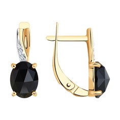 Серьги SOKOLOV из золота с агатами и фианитами