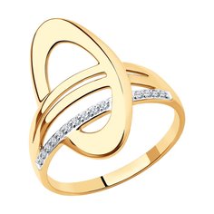 Кольцо SOKOLOV из золота с фианитами