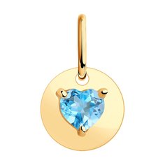 Подвеска SOKOLOV из золота с топазом