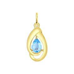 Подвеска SOKOLOV из желтого золота с топазом