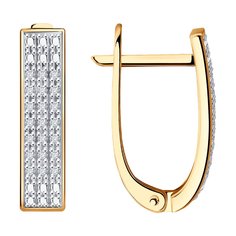 Серьги SOKOLOV Diamonds из золота с бриллиантами