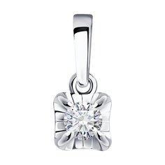 Подвеска SOKOLOV из белого золота с бриллиантом