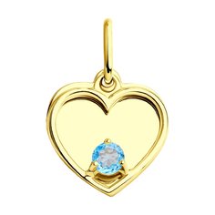 Подвеска SOKOLOV из желтого золота с топазом