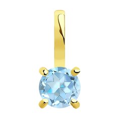 Подвеска SOKOLOV из желтого золота с топазом