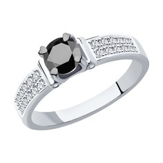 Кольцо SOKOLOV Diamonds из белого золота с бриллиантами