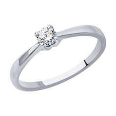 Кольцо SOKOLOV из белого золота с бриллиантом