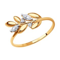 Кольцо SOKOLOV из золота с фианитами