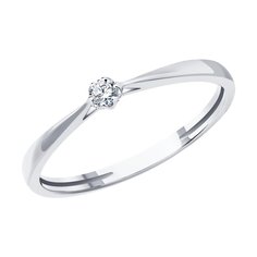 Кольцо SOKOLOV Diamonds из белого золота с бриллиантом