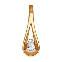 Подвеска SOKOLOV из комбинированного золота с бриллиантом