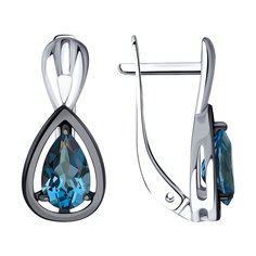 Серьги SOKOLOV из серебра с лондон топазами
