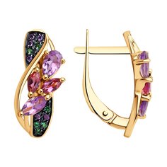 Серьги SOKOLOV из золота с миксом камней