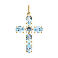 Подвеска SOKOLOV из золота с топазами