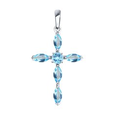 Подвеска SOKOLOV из серебра с топазами