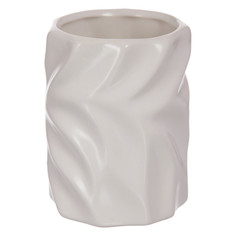 Стаканы для ванной стакан для зубных щеток Vanstore Ripple керамика белый